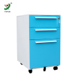 Factory supply 3 drawer movable Steel file cabinet / mobile drawer cabinet